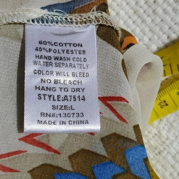 Umgee lacy boho sheer top L - Picture 9 of 11